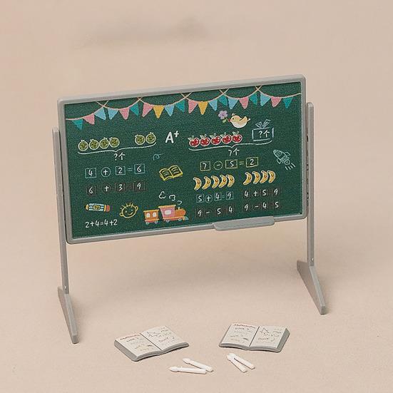 Doll House Ornament, Desk Chair School Bag Dollhouse Ornament, Realistic Doll House Accessories for Toddlers Pretend Play Toys