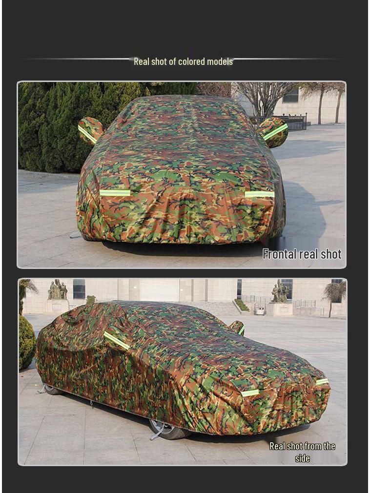 All-Season Oxford Car Cover: Sun, Rain, Snow Protection, Thickened for Warmth, Anti-freeze, Universal Fit