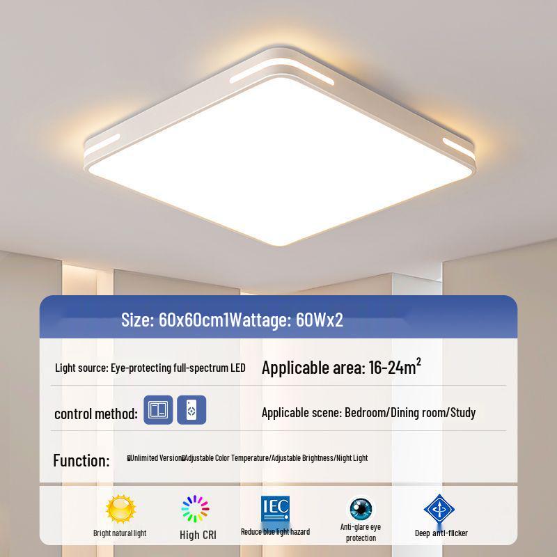 LED Ceiling Light: Ultra-Thin, Modern Round Lighting for Living Room, Bedroom, Dining, and Study Rooms