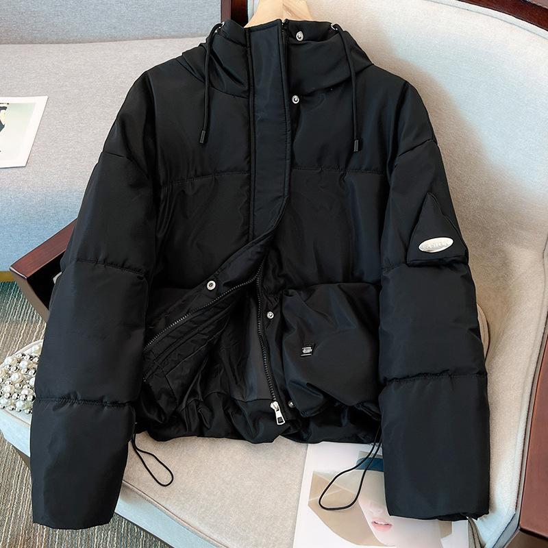 Small Cotton-padded Women's Winter Short Cotton-padded Women's Hooded Loose Women's Cotton-padded Jacket