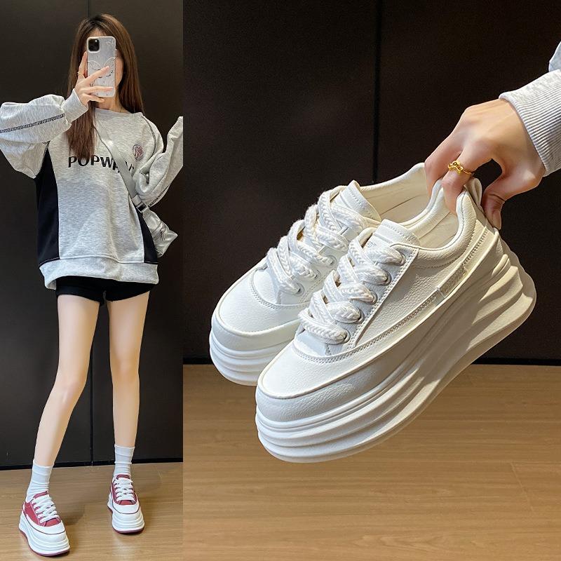 

New Thick-soled Women s Shoes Versatile Casual Sports Sneakers 40 бежевий