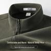 SNOWFLYING Men's Polar Fleece Stand-Up Collar Pullover