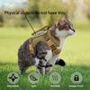 Khaki Tactical Cat Chest Harness Vest Type Lead Rope Anti-break Adjustable Walking Cat Leash Dog Small Dog Chain One Outfit