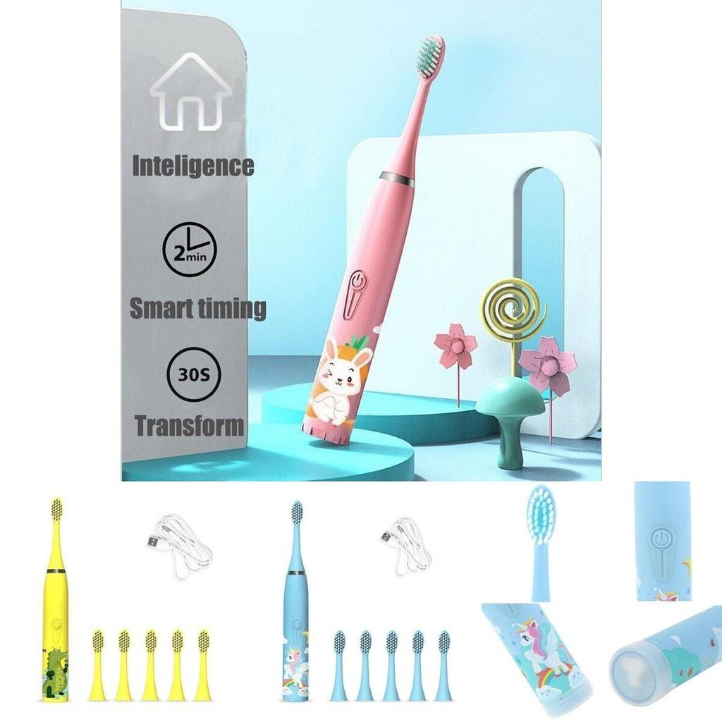 Colorful Automatic Electric Toothbrush For Kids With Soft Silicone Bristles