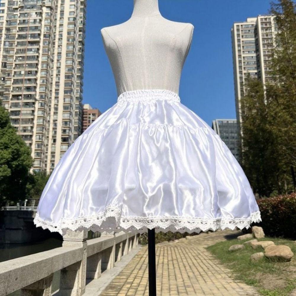 Adjustable Fish Bone Lolita Petticoat Violence Support Tutu Skirt Bridal Crinoline  JK Uniform