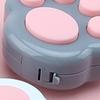 Mini Fidget Toy Lovely Portable Funny Cat Paw Push Fidget Game Keychain for Children