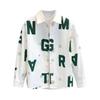 Unisex Long-Sleeve Letter Print Shirt - Trendy, Loose-Fit Spring & Autumn Korean Style