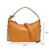 Johnature Versatile Simple Genuine Leather Women Chain Bag Natural Soft Cowhide Solid Color Shoulder & Crossbody Bags