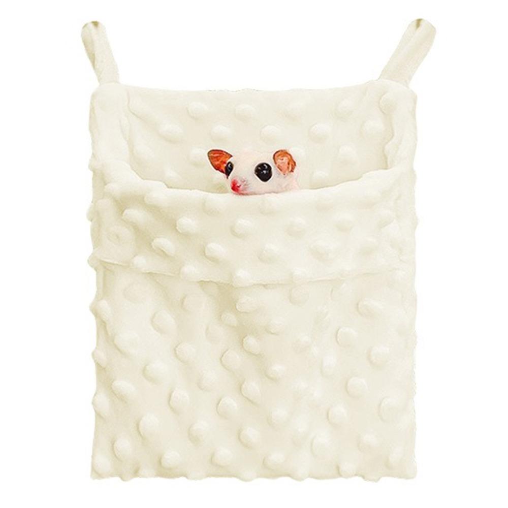 

Soft Hamster Hangings Nest Warm Hamster Sleeping Bag Rat Hanging Bed Hedgehogs бежевый