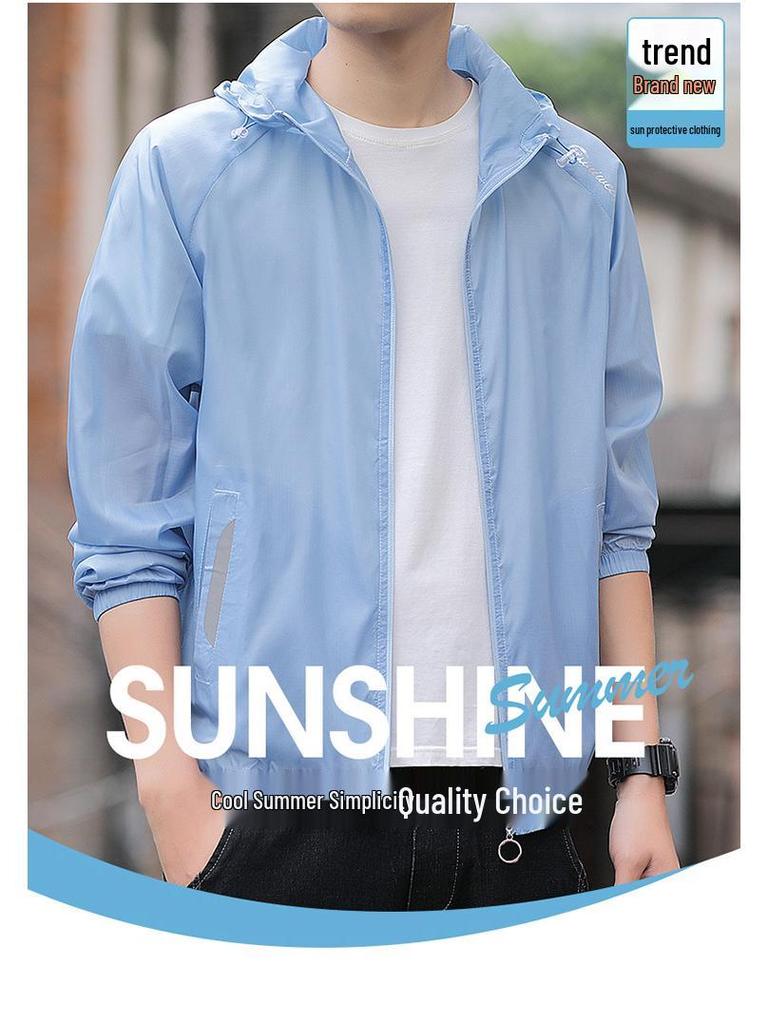 Men's Quick-Dry Sunscreen Jacket - Lightweight, Thin Summer Skin Protection Shirt