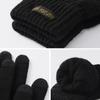 Knitted gloves for men and women autumn and winter warm for outdoor cycling windproof and cold proof touch screen woolen gloves