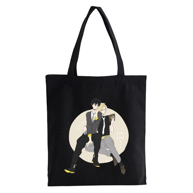 Anime Banana Fish Graphic Dámské Nákupní tašky Kabelky Látkové Plátěné Tašky Dámské y2k Opakovaně použitelné tašky přes rameno