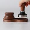51mm/53mm/58mm Wooden Espresso Coffee Tamper Mat Fluted Tampering Holder Corner Pad Anti-skid Coffeeware Tamping Mat Accessories