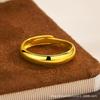 Vietnam Sand Gold Open Ring: Unisex, Smooth, Fashionable Gift for Couples and Friends.