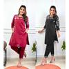 Reine Baumwolle Damen Ethnisch Kurta Set Indischer Designer Freizeitkleidung Kurti Hosen Set
