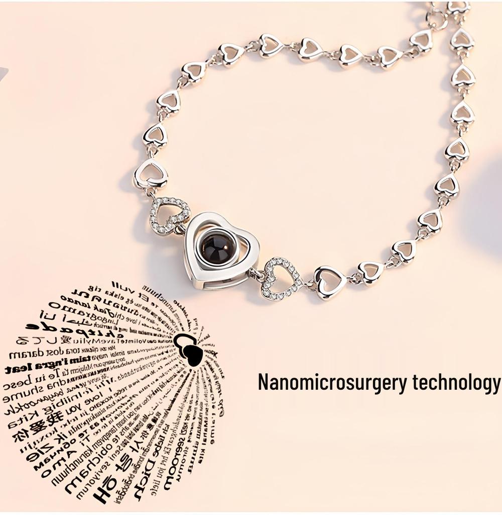 Heißverkaufendes Schmuckset: 100 Sprachen Projektionskette & Armband - Stilvolles & Vielseitiges Geschenk