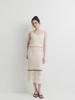 SEPTEMBER TWENTIETH Sleeveless Knit Set (Beige)