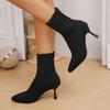 Fashion 2024 New Trend Fashion Comfortable Pointed Toe Boots Women Autumn Winter Zapatos De Mujer Ankle Boots High Heels Big Size Shoes
