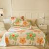 " Cotton Thickened Bed Sheet Plant Flowers Printed Single Double Top King Sheets Pure Cotton Single Size Kids Bed Linen "