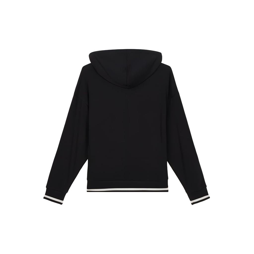 Puma Letter Print Pocket Hooded Running Comfortable Pullover Breathable Sports Casual Sweatshirt Women Sweatshirt Black 623598-01