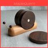 Set di sottobicchieri in legno minimalista moderno con design a lumaca magnetica per decorazione domestica e protezione dal calore