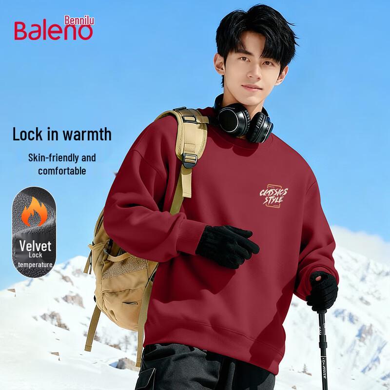 Baleno Men's Fleece Lined JPB Graphic Round Neck Sweatshirt