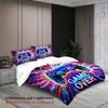 3-teiliges Neon-Graffiti-Gaming-Controller-Bettwäscheset Lebendige Gaming-Bettwäsche für Teenager-Jungen Ohne Füllung Queen-Size Trendige Zimmerdekoration