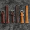 High-Quality Retro Genuine Leather Pin Buckle Watch Strap for Men and Women, Top Layer Cowhide Watch Band