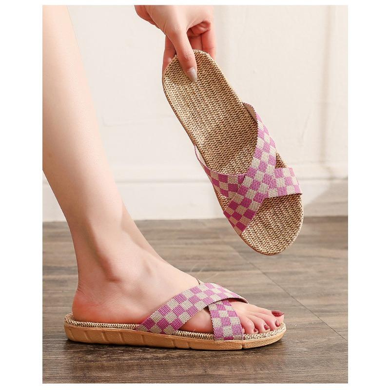 Fashion Summer Linen Slippers for Women