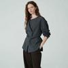 Sur Sur Col roulé Asymétrique Boutonnée Chemisier Nouveau5ab826