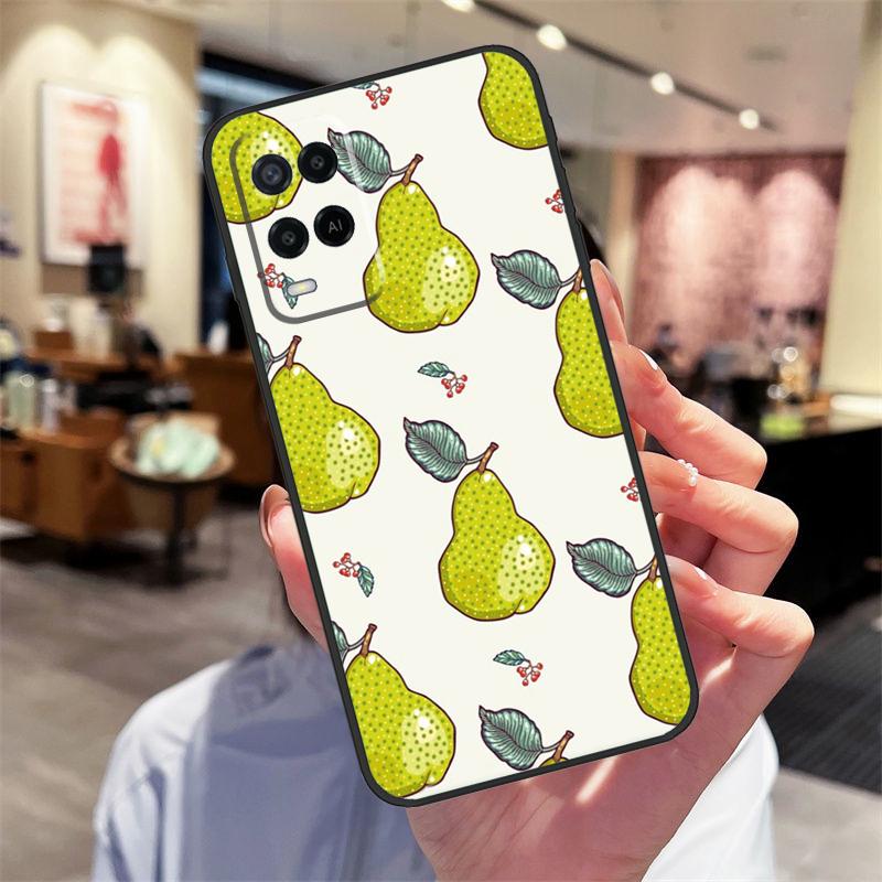 Avocado Pear Papaya Fruit Case For Oppo A94 A54 A40 A60 A80 A98 A78 A18 A38 A58 A16 A76 A96 A17 A77 A74 A57S A15 Cover