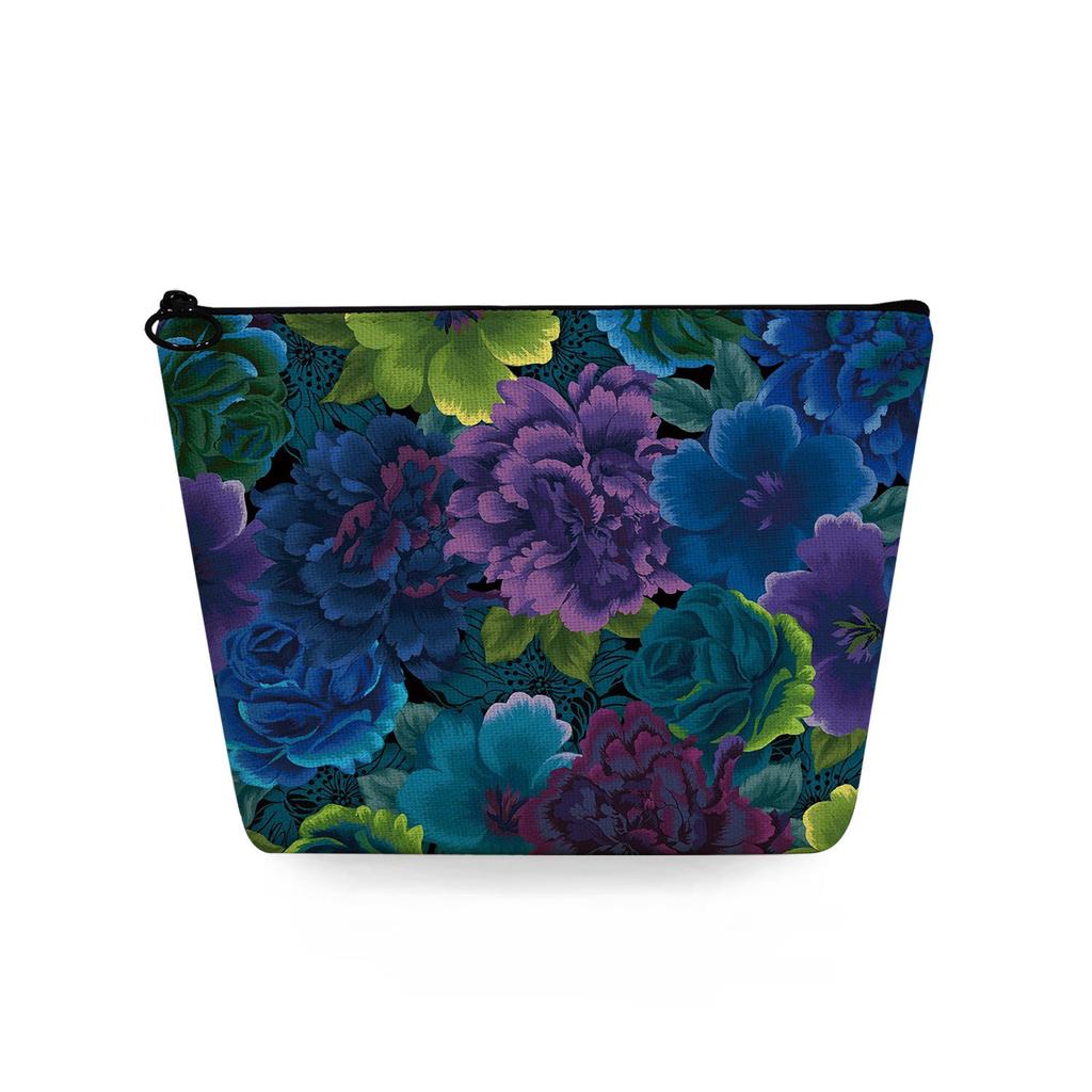 Women Flower Print Cosmetic Bag Toiletries Organize Travel Storage Case 6747