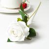 5PCS Silk Luxury Rose Artificial Flower Rose Long Branch Wedding Bridal Decor Fake Valentine's Day Christmas Home Decoration