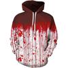 Spring And Autumn Fashion Men's Hoodie Horror Bloody Cosplay 3D Print Hoodies Street Casual Boy Sweatshirt Men's Oversized Top Clothing