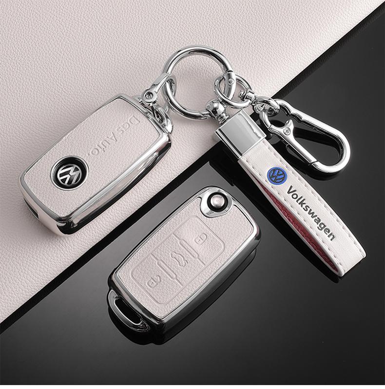 TPU Leather Car Remote Key Case Fob Cover Holder Shell For Volkswagen VW Polo Golf 7 MK7 Tiguan Passat Jetta E-golf AccessoriesBR2