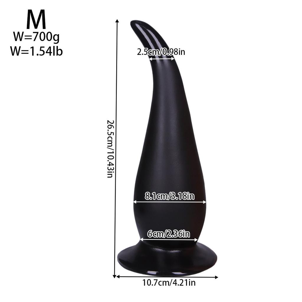 Super Thick Tail Anal Plug Three Piece Set For Male And Female Masturbation And Anal Expansion