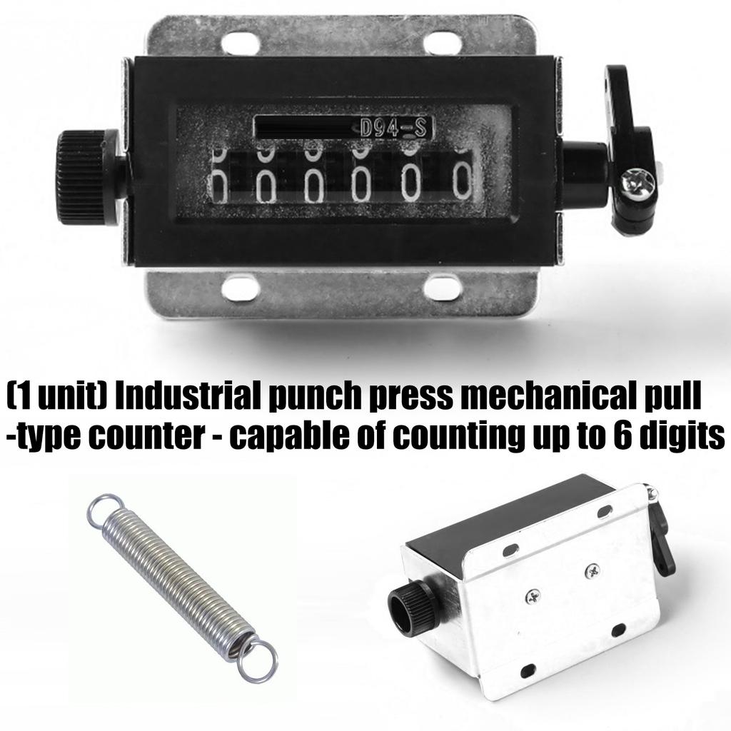 Resettable Hand Pull Strokes Clickers 5 Digit/6 Digit Manual Counter Hand Tally Counters Industrial Punch Counting Device
