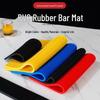 Rectangular Thickened Black Non-slip Waterproof PVC Rubber Bar Coaster Mat