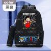 2pcs One Piece Backpack with Pencil Case Student Schoolbag Casual Large Capacity Backpack Boys Men Cartoon Anime Bookbag Gift