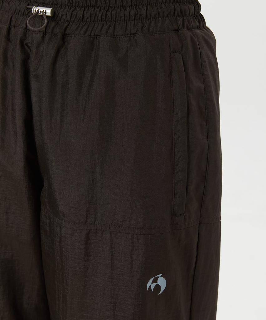 WAIKEI Nylon Wide Track Pants Brown