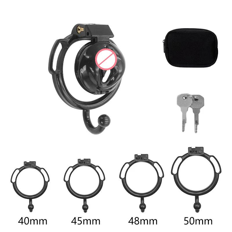 Male Chastity Device Restrain Sex Toy Penis Ring Penis Bondage Gear Femboy Toy Fake Vagina Chastity Lock CB Lock Chastity Cage