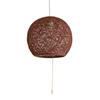 Amplimle Single-Light Abaca Pendant Light, Manila Hemp, Modern Design for Japanese-Style Rooms, Bulb Sold Separately, Small