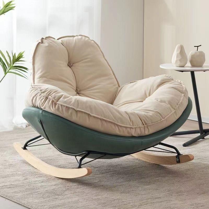 Canapea Scaun Nordic Accent Machiaj Ou Legănător Scaun Leneș Modern, Alb, Jocuri pentru copii, Petrecere de meditație, Sile, Canapele pentru sufragerie