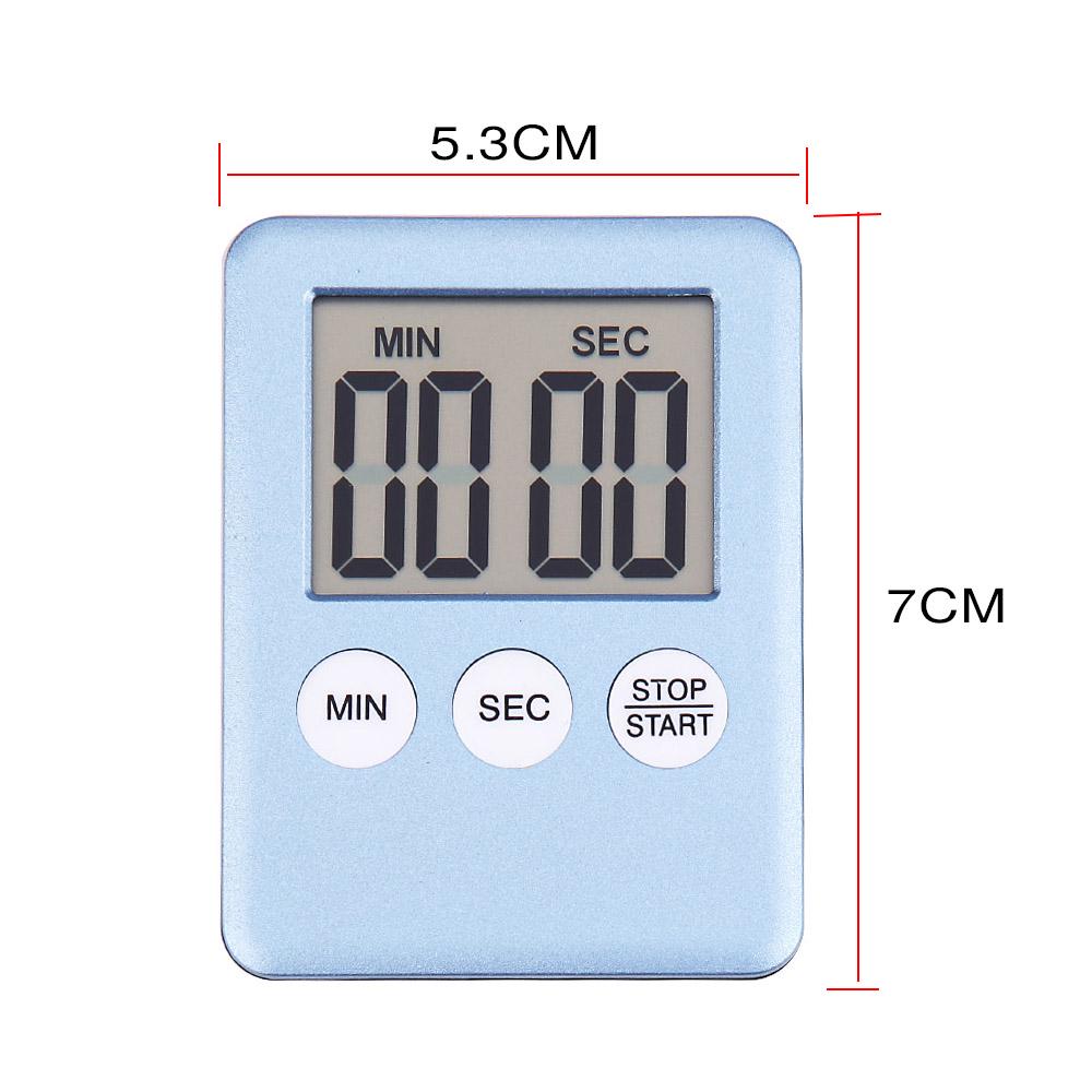 Pantalla Digital LCD Temporizador de cocina cuadrado cocina cuenta atrás alarma sueño cronómetro Temporizador reloj