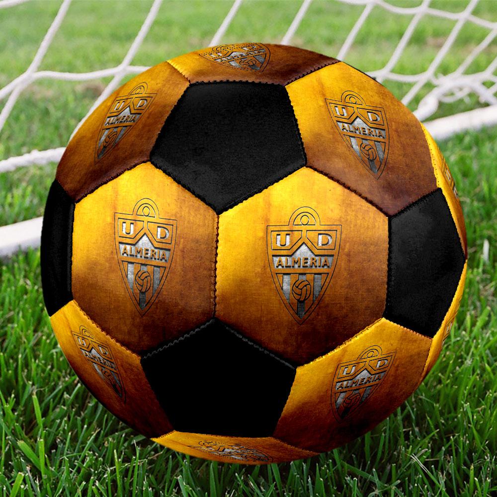 1PC Almería POSTER size 5 soccer ball PrahaIndoor Soccer Ball Colorful All Ages Machine Stitched PVC Competition Ready Durable High-Bounce