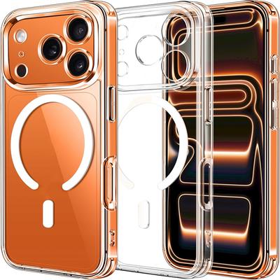 Original Clear Magnetic Case For iPhone 17 Pro Max Air 16 15 14 Plus 13 12 11 Phone Cover For Magsafe Transparent Hard Shell
