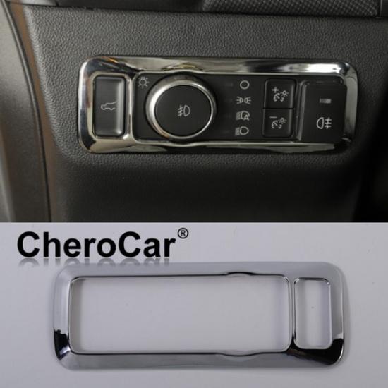 Head Light Switch Cover Trim Fit for Ford Bronco Sport -25 Interior Chrome