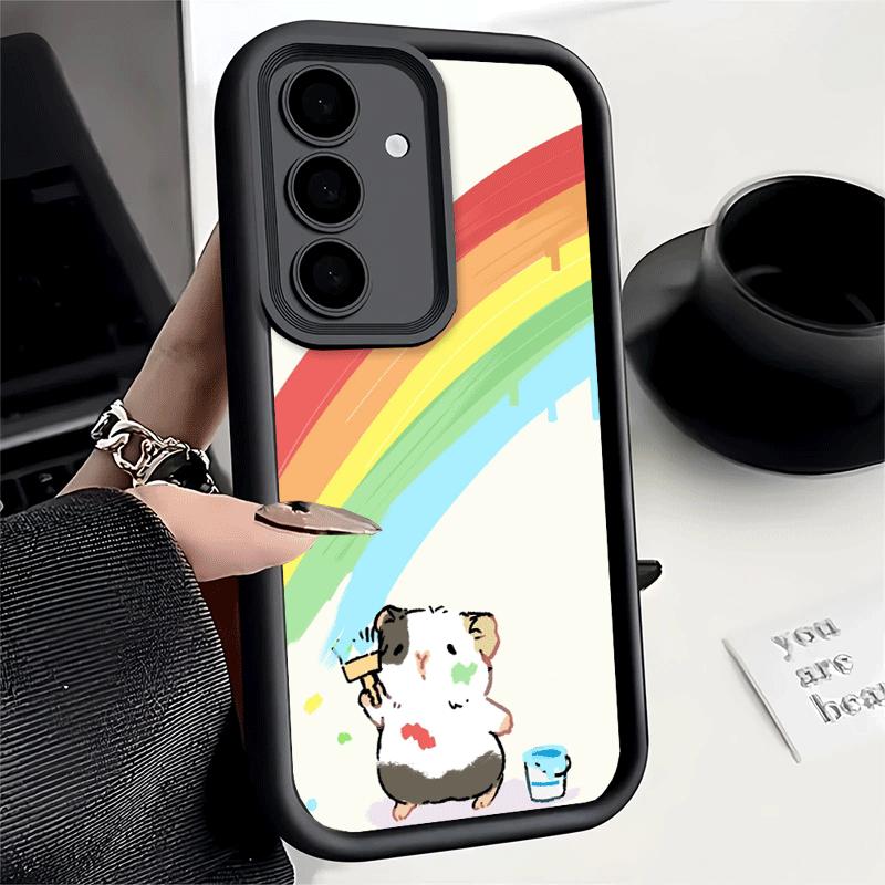 Phone Case for Samsung Galaxy A17 A16 A15 A14 A13 Cartoon Cute Hamster A56 A36 A26 A55 A35 A25 A54 A34 A24 A53 A33 A23 A07 A06