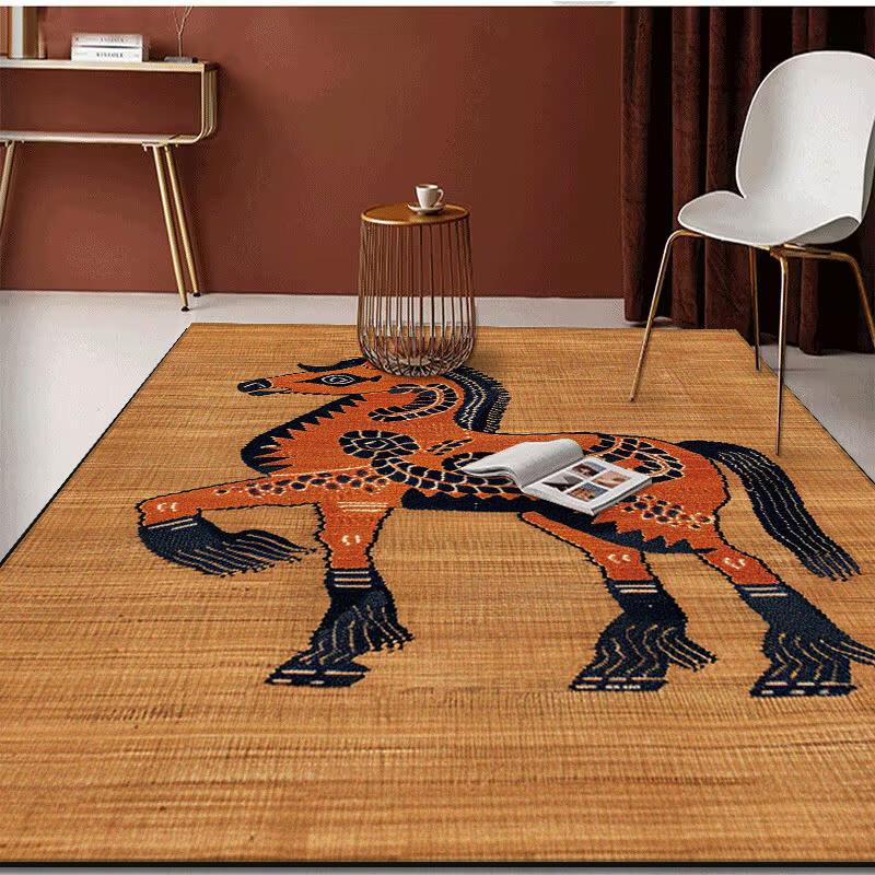 American Kitchen Floor Mats PVC Leather Waterproof Doormat Anti-slip Balcony Sink Carpet Anti-fouling Dirt-resistant Foot Mats
