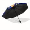 1pc Sonic the Hedgehog Automatic Opening/Closing Umbrella - Portable 3-Fold Design, 8-Bone Iron Frame Outdoor Umbrella, Ideal Gift for Fans, Trav